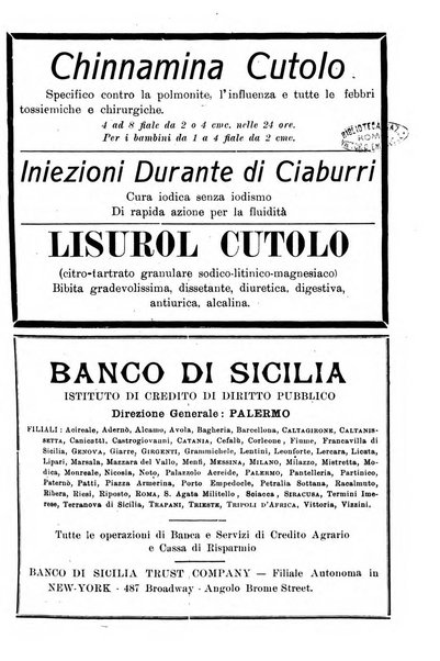 Rivista sanitaria siciliana organo degli Ordini sanitari della Sicilia