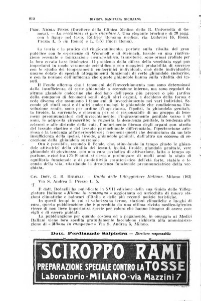 Rivista sanitaria siciliana organo degli Ordini sanitari della Sicilia