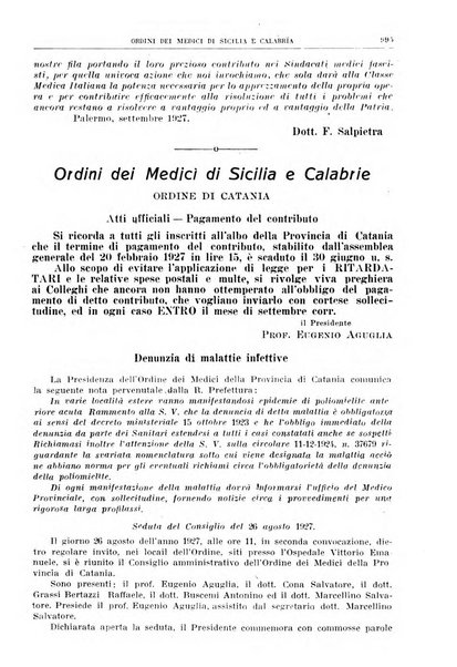 Rivista sanitaria siciliana organo degli Ordini sanitari della Sicilia