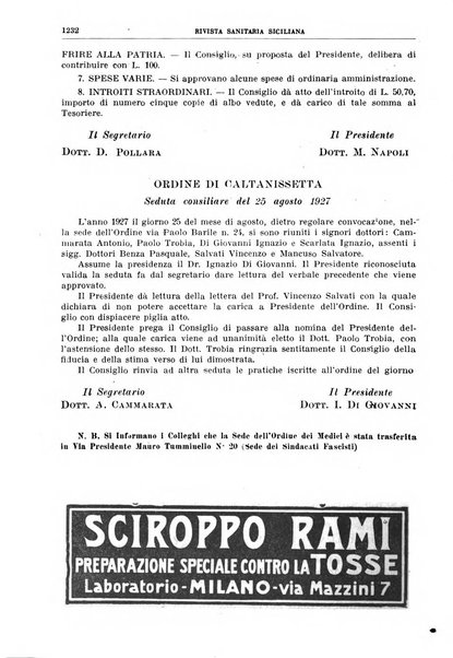 Rivista sanitaria siciliana organo degli Ordini sanitari della Sicilia