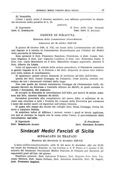 Rivista sanitaria siciliana organo degli Ordini sanitari della Sicilia