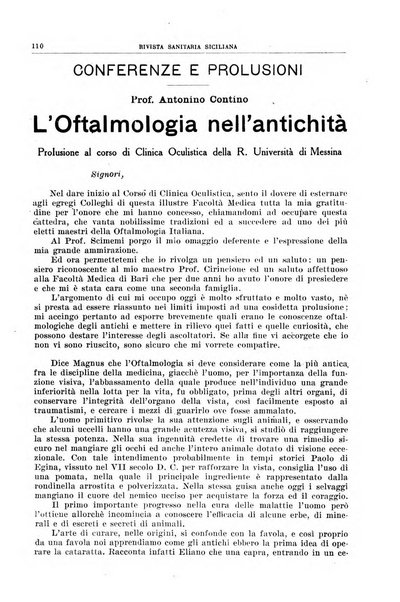 Rivista sanitaria siciliana organo degli Ordini sanitari della Sicilia