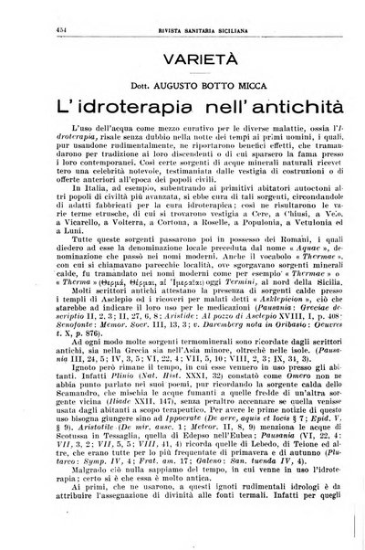 Rivista sanitaria siciliana organo degli Ordini sanitari della Sicilia