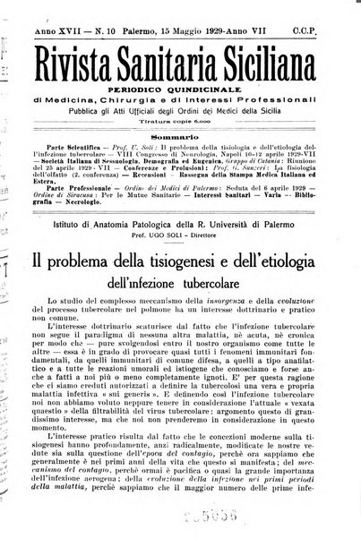 Rivista sanitaria siciliana organo degli Ordini sanitari della Sicilia