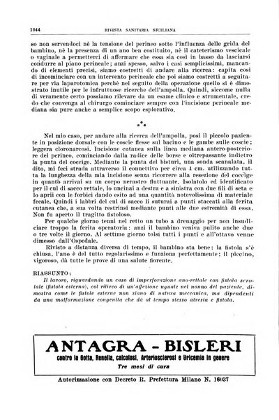 Rivista sanitaria siciliana organo degli Ordini sanitari della Sicilia