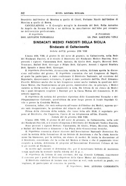 Rivista sanitaria siciliana organo degli Ordini sanitari della Sicilia