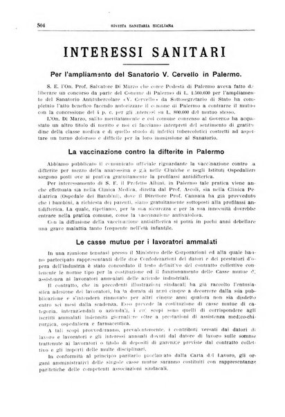 Rivista sanitaria siciliana organo degli Ordini sanitari della Sicilia