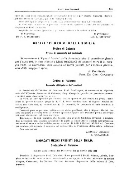 Rivista sanitaria siciliana organo degli Ordini sanitari della Sicilia