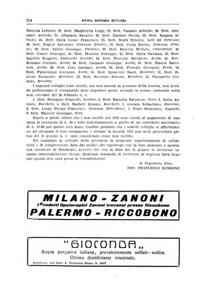 Rivista sanitaria siciliana organo degli Ordini sanitari della Sicilia