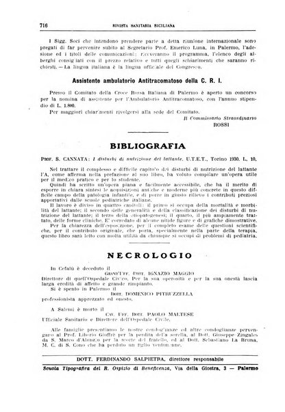 Rivista sanitaria siciliana organo degli Ordini sanitari della Sicilia