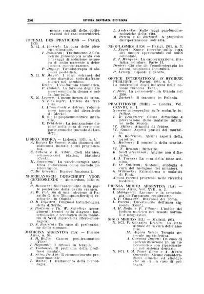 Rivista sanitaria siciliana organo degli Ordini sanitari della Sicilia