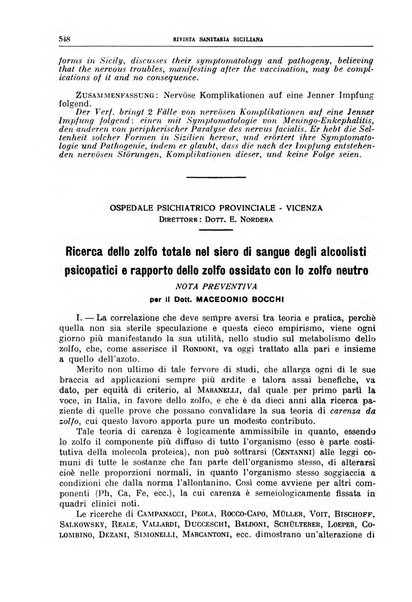 Rivista sanitaria siciliana organo degli Ordini sanitari della Sicilia