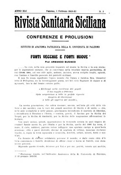 Rivista sanitaria siciliana organo degli Ordini sanitari della Sicilia