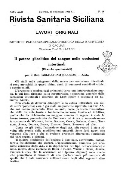 Rivista sanitaria siciliana organo degli Ordini sanitari della Sicilia