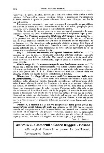 Rivista sanitaria siciliana organo degli Ordini sanitari della Sicilia