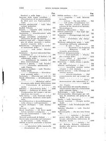 Rivista sanitaria siciliana organo degli Ordini sanitari della Sicilia