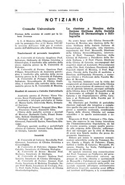 Rivista sanitaria siciliana organo degli Ordini sanitari della Sicilia