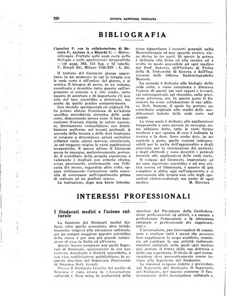 Rivista sanitaria siciliana organo degli Ordini sanitari della Sicilia