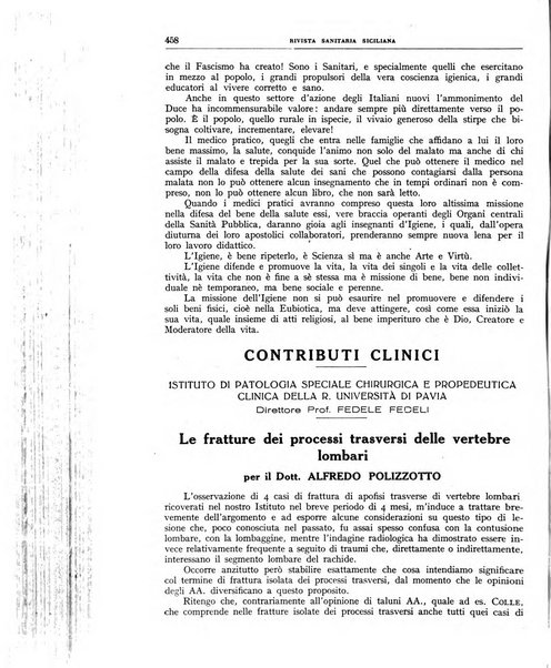 Rivista sanitaria siciliana organo degli Ordini sanitari della Sicilia