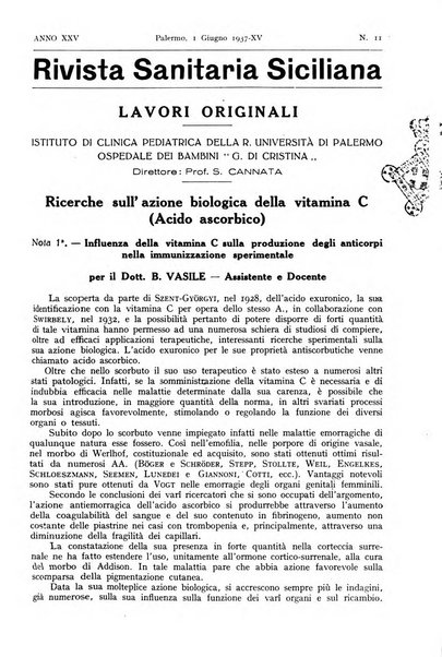 Rivista sanitaria siciliana organo degli Ordini sanitari della Sicilia