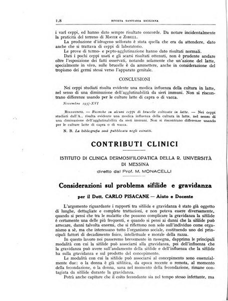 Rivista sanitaria siciliana organo degli Ordini sanitari della Sicilia