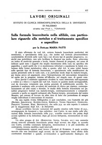 Rivista sanitaria siciliana organo degli Ordini sanitari della Sicilia