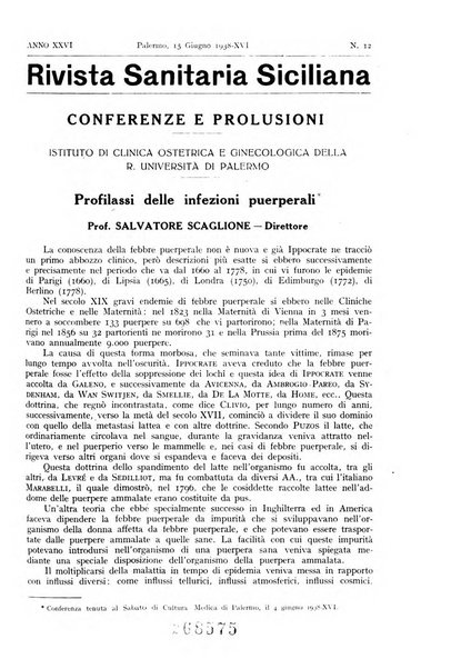 Rivista sanitaria siciliana organo degli Ordini sanitari della Sicilia