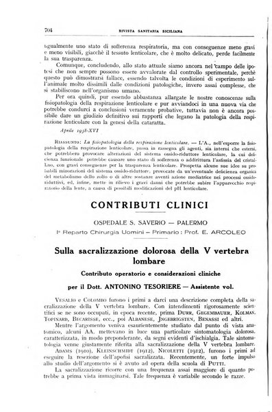 Rivista sanitaria siciliana organo degli Ordini sanitari della Sicilia