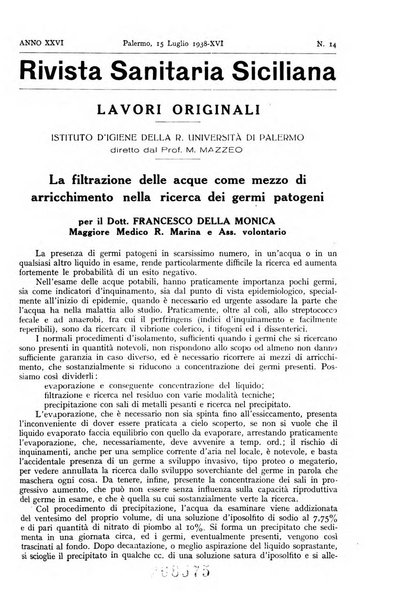 Rivista sanitaria siciliana organo degli Ordini sanitari della Sicilia