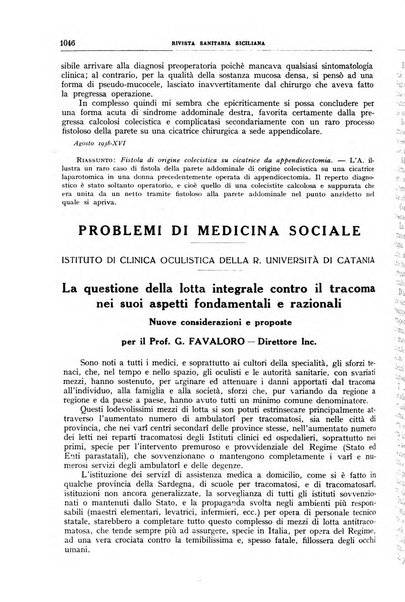 Rivista sanitaria siciliana organo degli Ordini sanitari della Sicilia