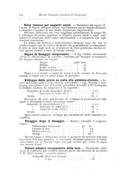 Rivista scientifico artistica di fotografia bollettino del Circolo fotografico lombardo