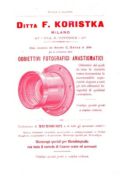 Rivista scientifico artistica di fotografia bollettino del Circolo fotografico lombardo