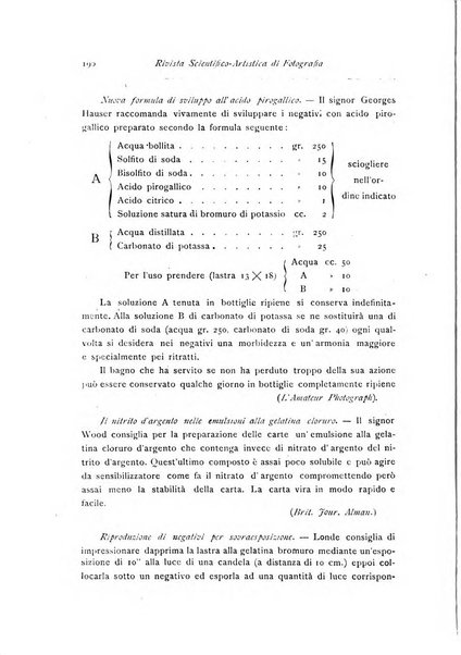 Rivista scientifico artistica di fotografia bollettino del Circolo fotografico lombardo