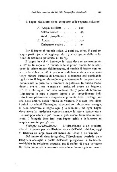 Rivista scientifico artistica di fotografia bollettino del Circolo fotografico lombardo