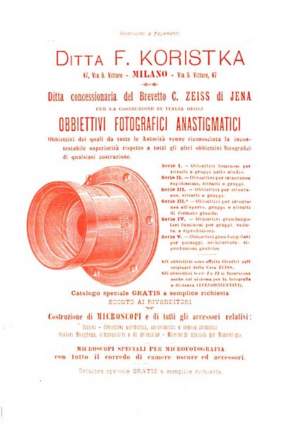 Rivista scientifico artistica di fotografia bollettino del Circolo fotografico lombardo