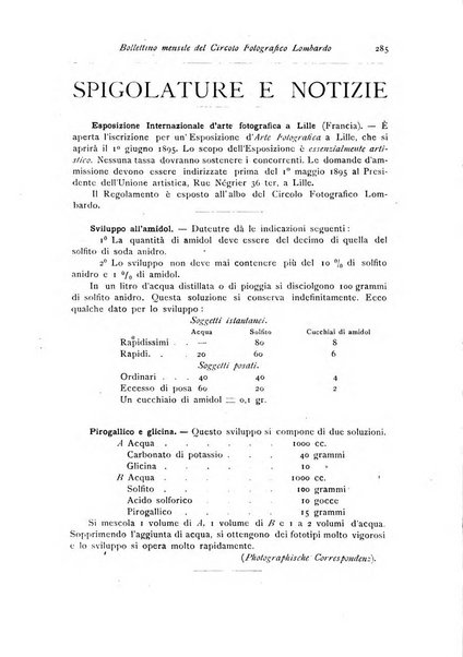 Rivista scientifico artistica di fotografia bollettino del Circolo fotografico lombardo