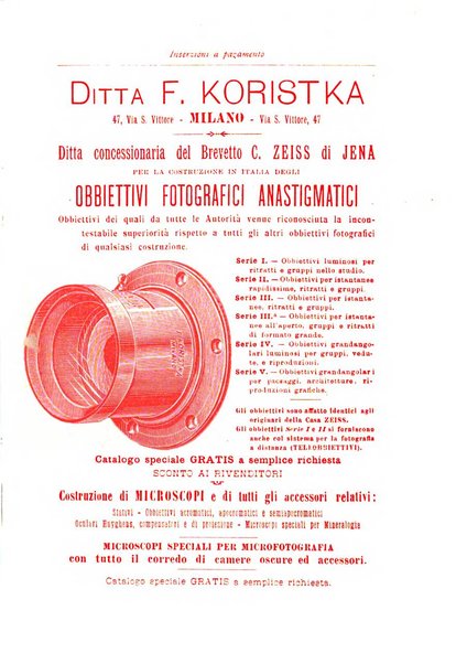 Rivista scientifico artistica di fotografia bollettino del Circolo fotografico lombardo