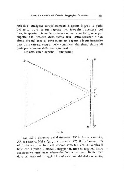 Rivista scientifico artistica di fotografia bollettino del Circolo fotografico lombardo