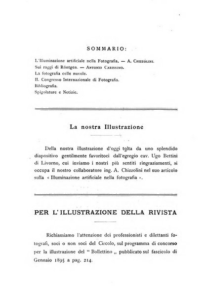 Rivista scientifico artistica di fotografia bollettino del Circolo fotografico lombardo