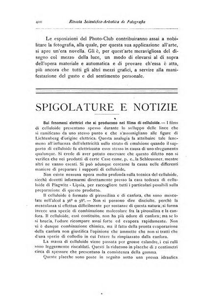 Rivista scientifico artistica di fotografia bollettino del Circolo fotografico lombardo