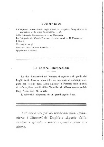 Rivista scientifico artistica di fotografia bollettino del Circolo fotografico lombardo