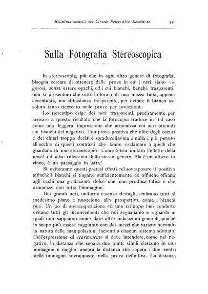 Rivista scientifico artistica di fotografia bollettino del Circolo fotografico lombardo