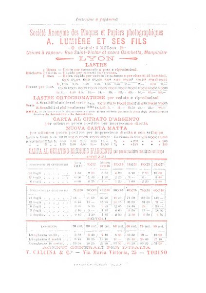Rivista scientifico artistica di fotografia bollettino del Circolo fotografico lombardo