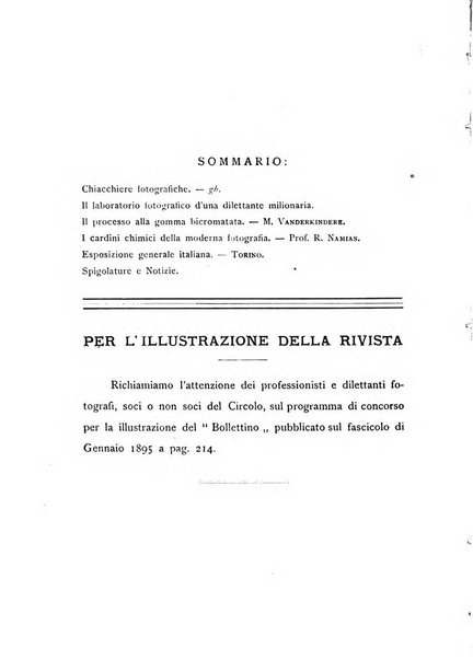 Rivista scientifico artistica di fotografia bollettino del Circolo fotografico lombardo