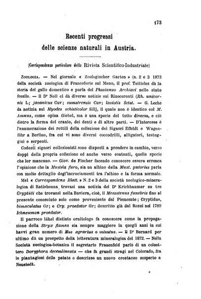 Rivista scientifico-industriale delle principali scoperte ed invenzioni fatte nelle scienze e nelle industrie