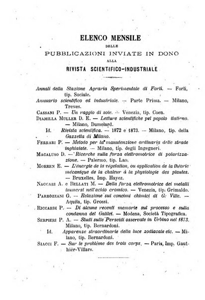 Rivista scientifico-industriale delle principali scoperte ed invenzioni fatte nelle scienze e nelle industrie