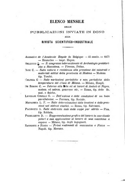 Rivista scientifico-industriale delle principali scoperte ed invenzioni fatte nelle scienze e nelle industrie