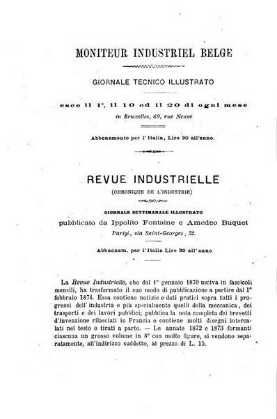 Rivista scientifico-industriale delle principali scoperte ed invenzioni fatte nelle scienze e nelle industrie