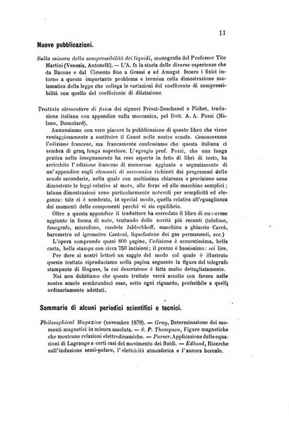 Rivista scientifico-industriale delle principali scoperte ed invenzioni fatte nelle scienze e nelle industrie