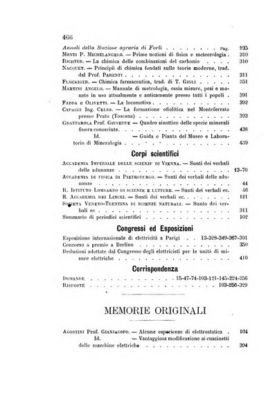 Rivista scientifico-industriale delle principali scoperte ed invenzioni fatte nelle scienze e nelle industrie